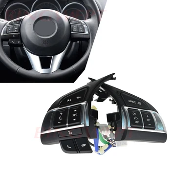 Бутон за управление на волана на волана Круиз контрол ключ регулиране на силата на звука За Mazda 6 GJ Atenza Mazda 3 BM Axela Mazda CX-5 KE