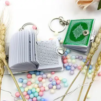 Ислямът Стил Мини Корана, Книгата На Реколтата Ключодържател Притежателя Пръстен, Висулка Декор Подарък